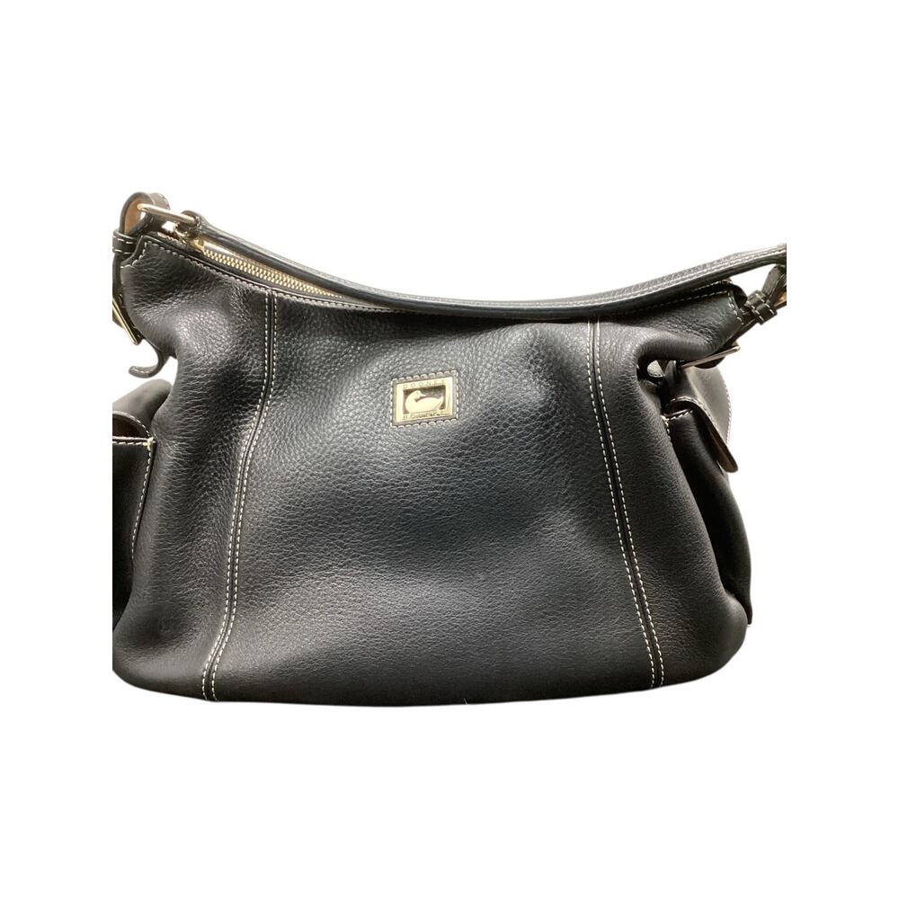 Dooney &Bourke Purse Women’s One Size Pebbled Leather One Handle Zipper Black - Picture 2 of 13